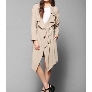 UNIF Flasher Drapey Trench Coat. Size M.